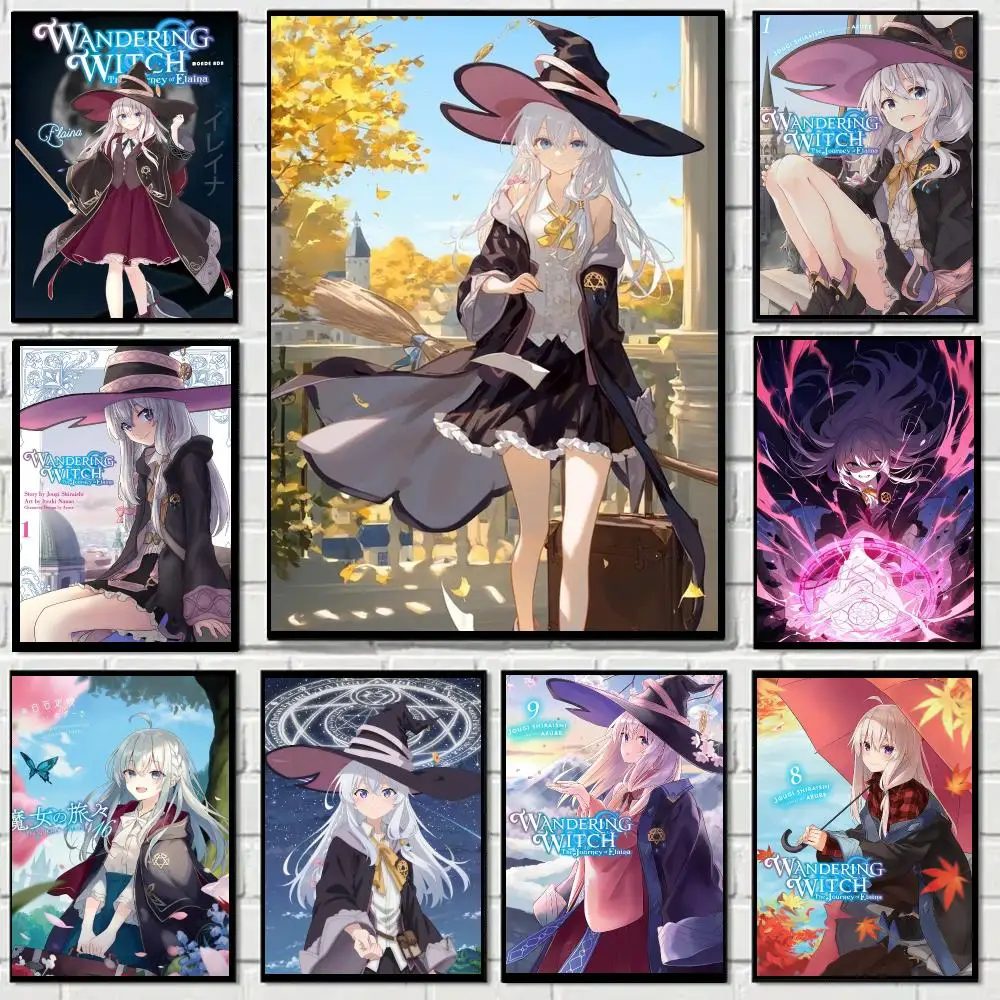 Wandering Witch The Journey of Elaina anime Poster Art HD Advanced Aesthetic Printing Paper Wall Art for Living Room Home Decor