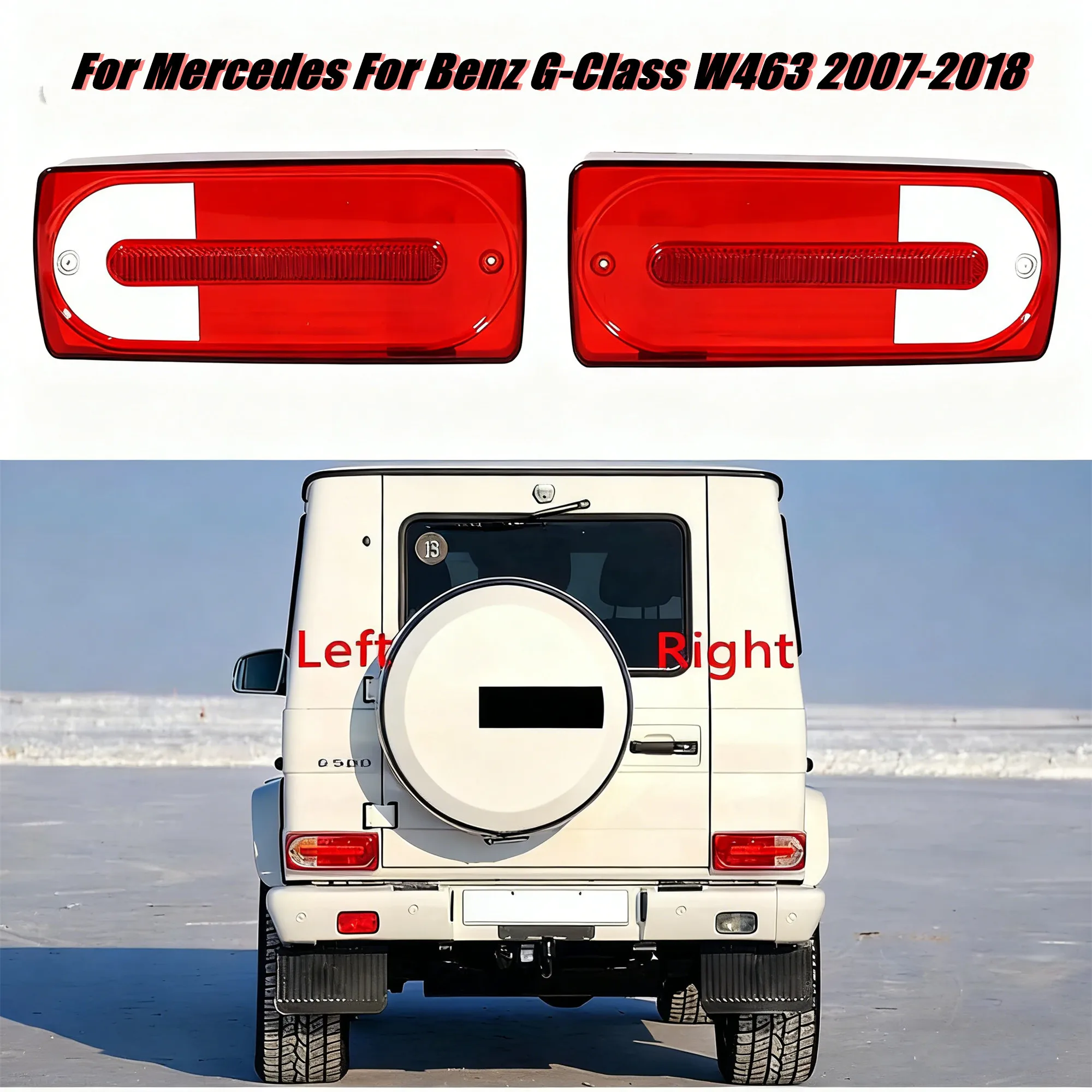 لمرسيدس بنز G-Class W463 2007-2018 سيارة الضوء الخلفي قذيفة الفرامل ضوء استبدال الذيل غطاء المصباح الملحقات #1