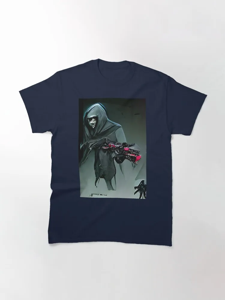 The Reaper Concept Art Classic T-Shirt Shirt Awesome Print Pure Cotton Tops Plus Size