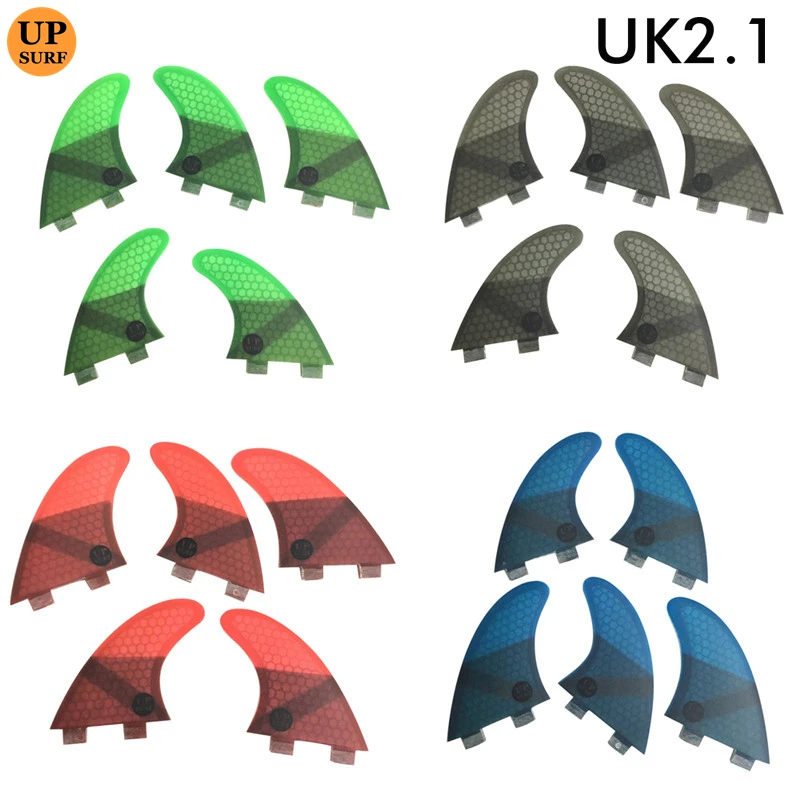 

UPSURF-Surfboard FCS UK2.1, 4 Colors, Fin Surf, Swimming Accessories, Good Quality, 4 Colors