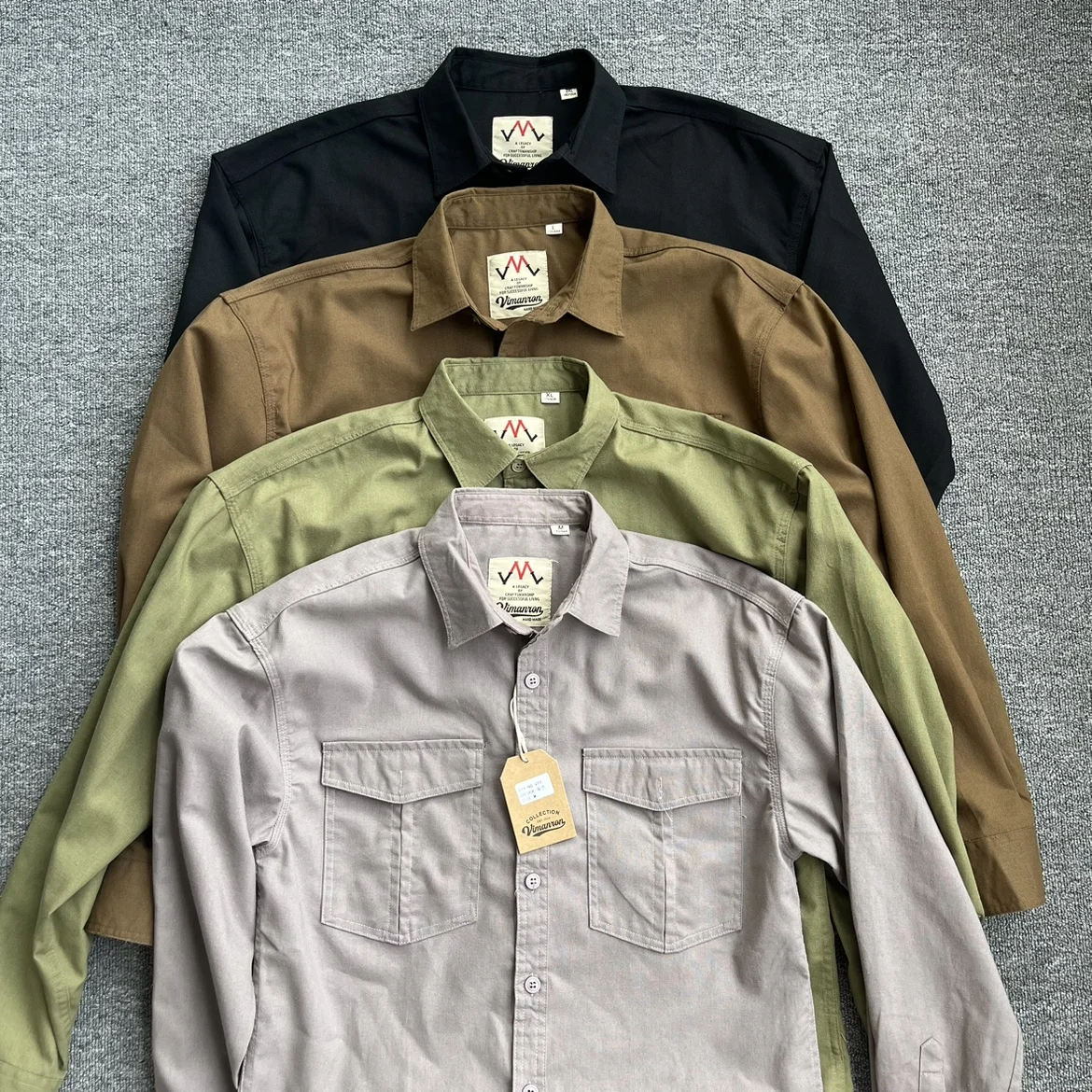 Spring Summer Thin Long Sleeve Washed Cotton Shirts for Men Vintage Casual Loose Breathable Workwear Y2k Youth Male Tops Pockets