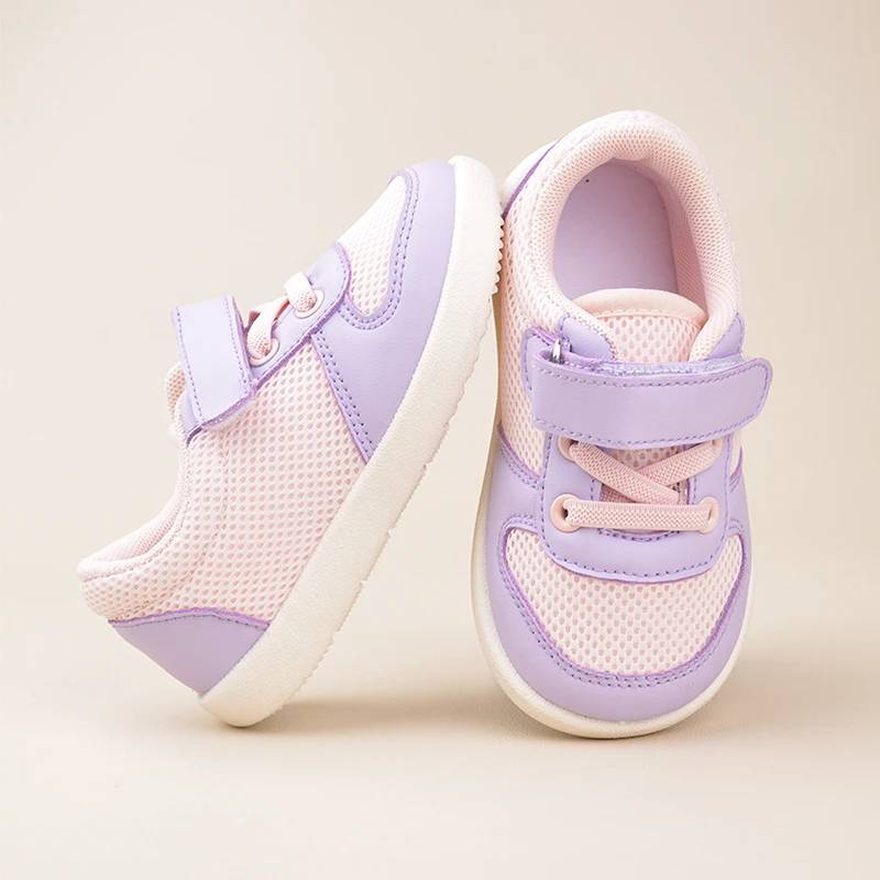 Girls Lovely Pink Daily Outdoor Low Top Soft  Flat Sports Sneakers Kids Casual Shoes EK9S49