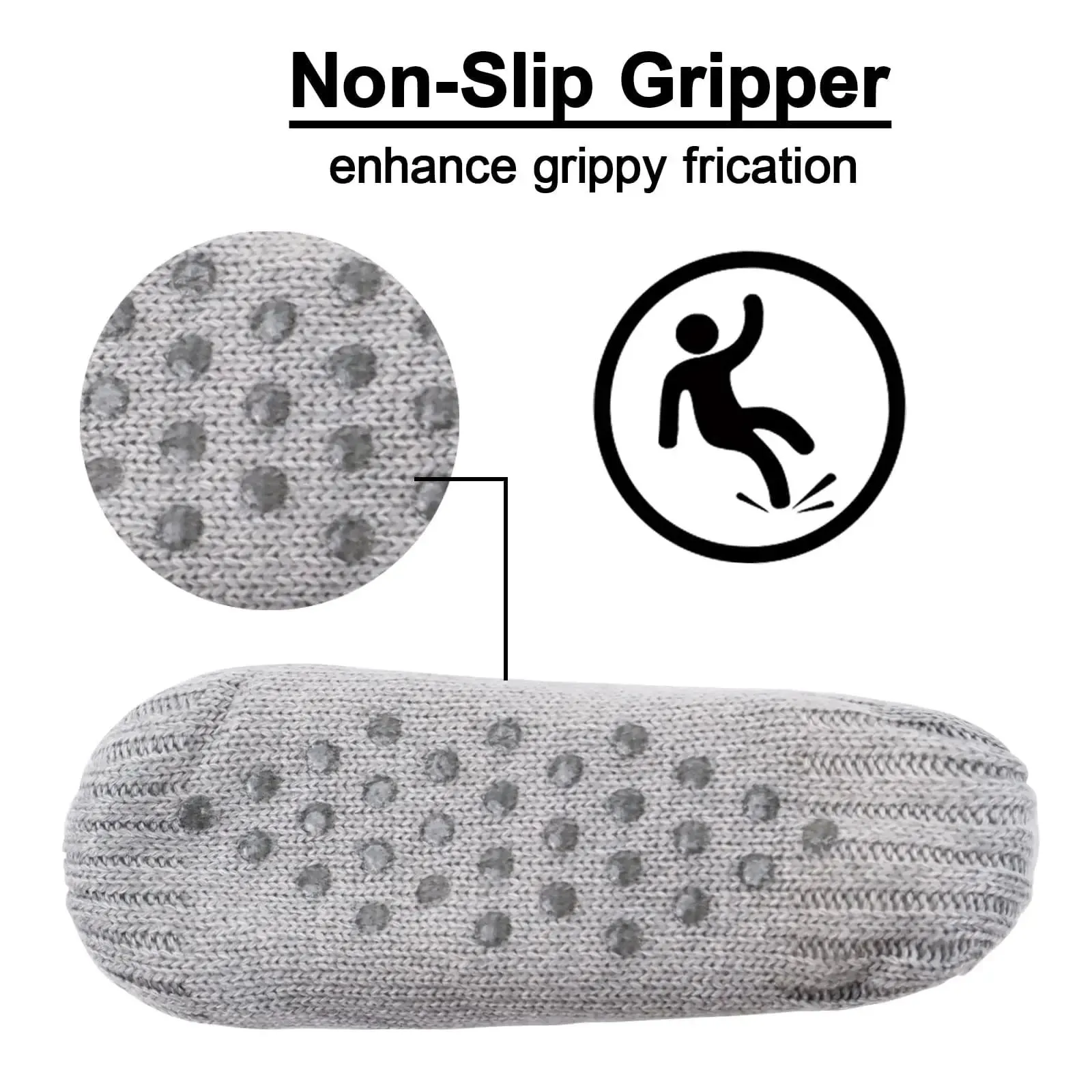 ใหม่ความร้อนบุรุษรองเท้าแตะถุงเท้าฤดูหนาวสั้นผ้าฝ้ายหนาบ้าน Sleeping Soft Non SLIP Grip Fuzzy ถุงเท้าชั้น Fluffy ชาย