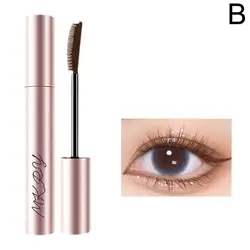 Black Brown Mascara Waterproof Silk Fiber Matte Mascara Fast Dry Curling Mascara Cosmetic Thick Long Eye Mascara Make Up