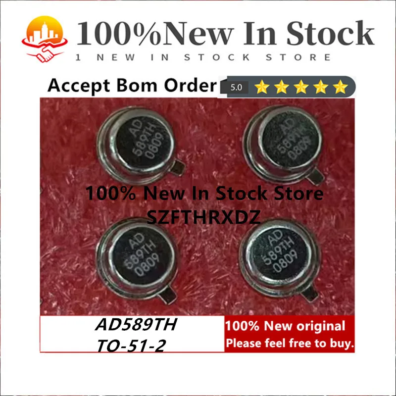 100% NEW ORIGINAL AD589TH TO-51-2 V-Ref Precision 1.235V 5mA 2-Pin TO-51 (1PCS)