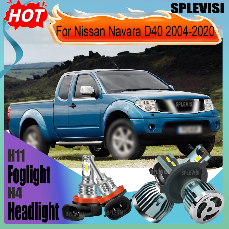 

LED Lifespan 60000hrs Headlight Foglight For Nissan Navara D40 2004 2005 2006 2007 2008 2009 2010 2011 2012 2013 2014-2020