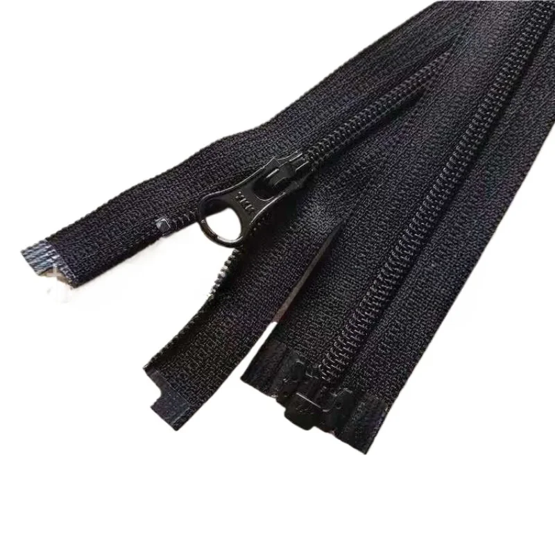 

20pcs/Lot YKK Zipper 3# 50-80cm Nylon Coil Single Open Right Insert Black White Sunscreen Jacket Down Repair Sewing Accessory