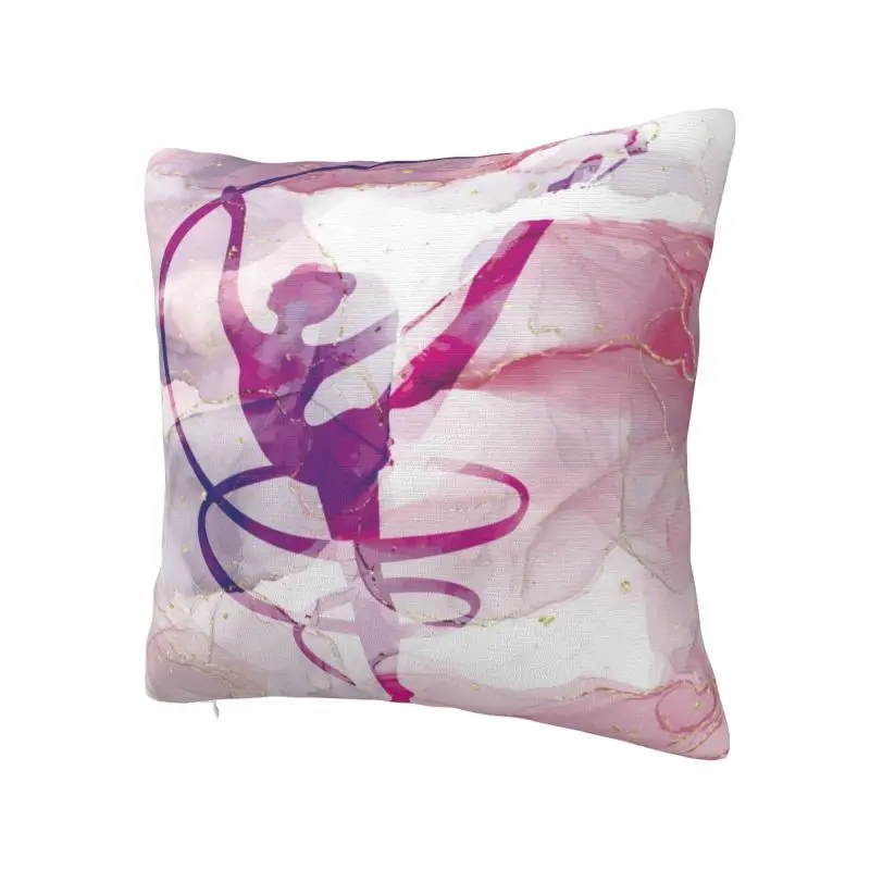 Fashion Rhythmic Gymnastics Dance Throw Pillow Case Home Decor Custom Square Cushion Cover 45x45 Pillowcover for Living Room