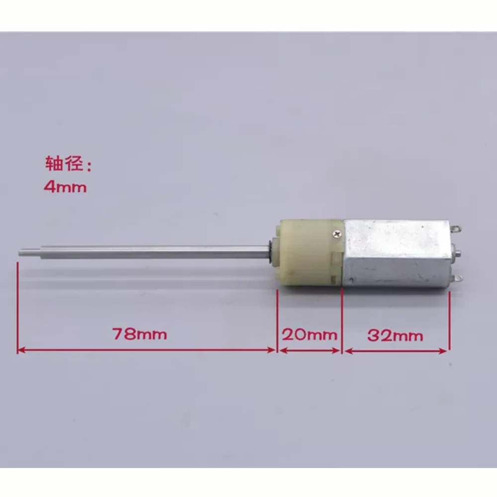 DC 6V 12V 15V 128RPM Mini 180 Planetary Gearbox Metal Gear Motor 78mm long Shaft High Torque Engine