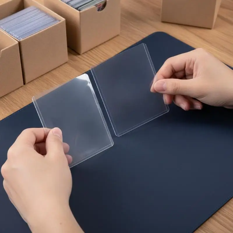 25/50Pcs Kpop Photo Card Protectors, Clear PVC Transparent Sleeves, Album Photocard Storage Collecting Supplies