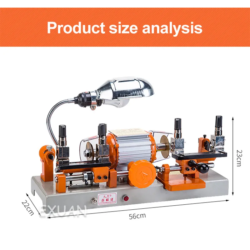 Horizontal AC/DC dual-purpose machine with key,key duplicating machine,double-head manual multi-function blade lock