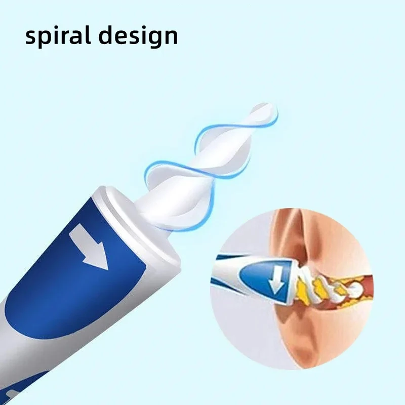 Spiral Ear Oil Remover Portable Soft Ear Oil Remover For Adults And Children Ear Wax Cleaning Tool 16 Head Ear Wax Cleaning Tool