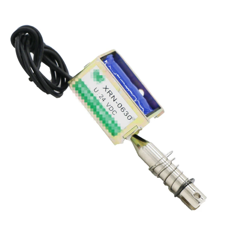 Type de traction de cadre de nervure électroaimant de CC de solénoïde XRN-0630 CC 12V 24V 32W Course 10mm
