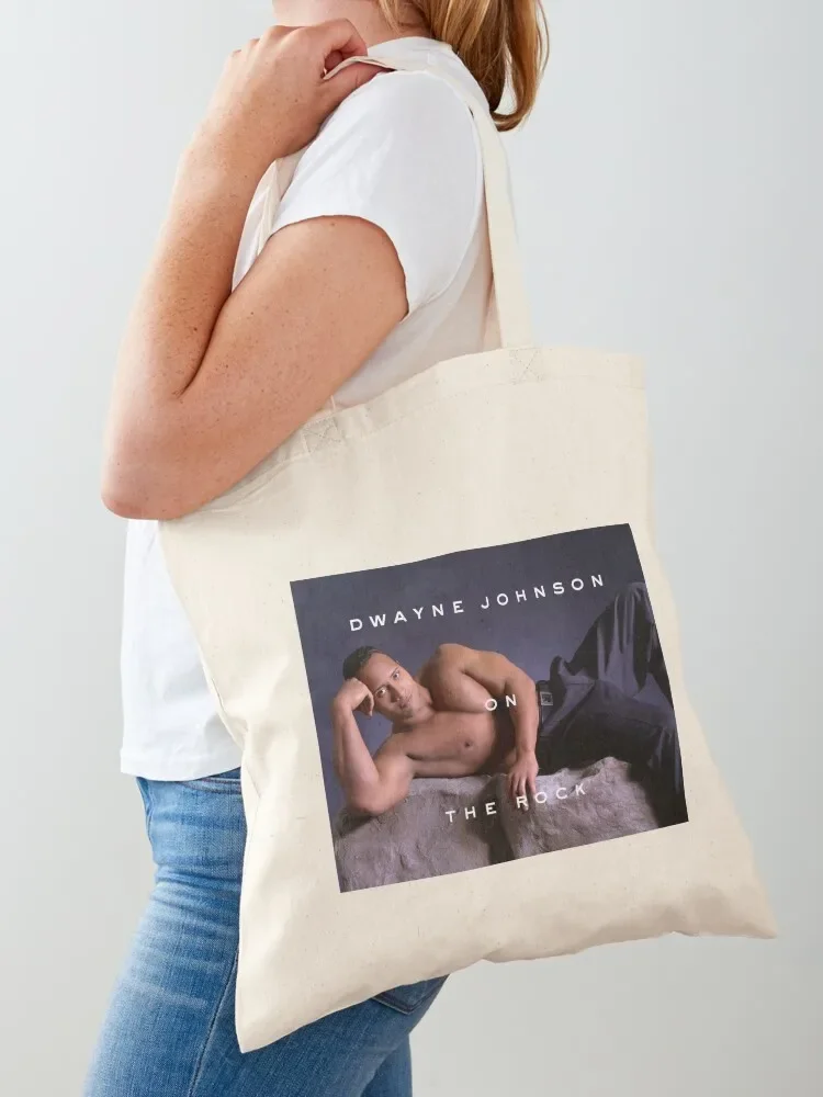 Dwayne Johnson on The Rock Tote Bag Handbags Portable shopping bag canvas tote bags