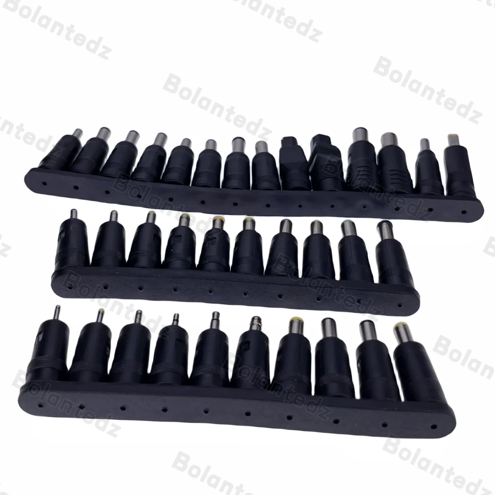 34PCS Universal 5.5mmx2.1mm DC AC Power Adapter Tips Connector Kits for Thinkpad Lenovo Laptop Power Supply Plug Jack Sets