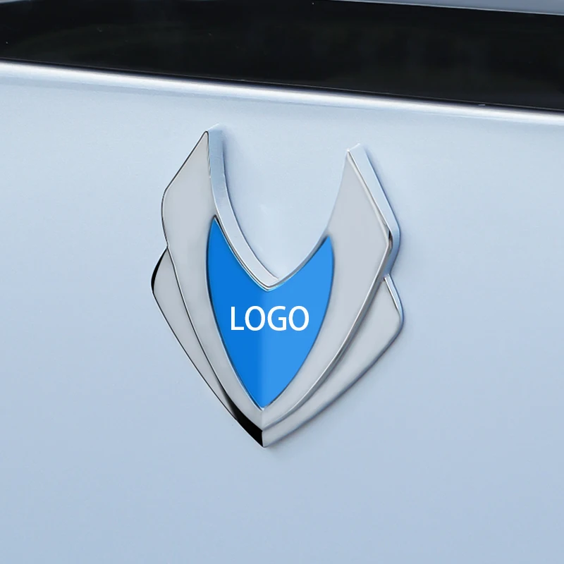 Car Decoration Stickers Stainless Steel Stickers Car logo replacement sticker trunk decoration sticker Customized LOGO