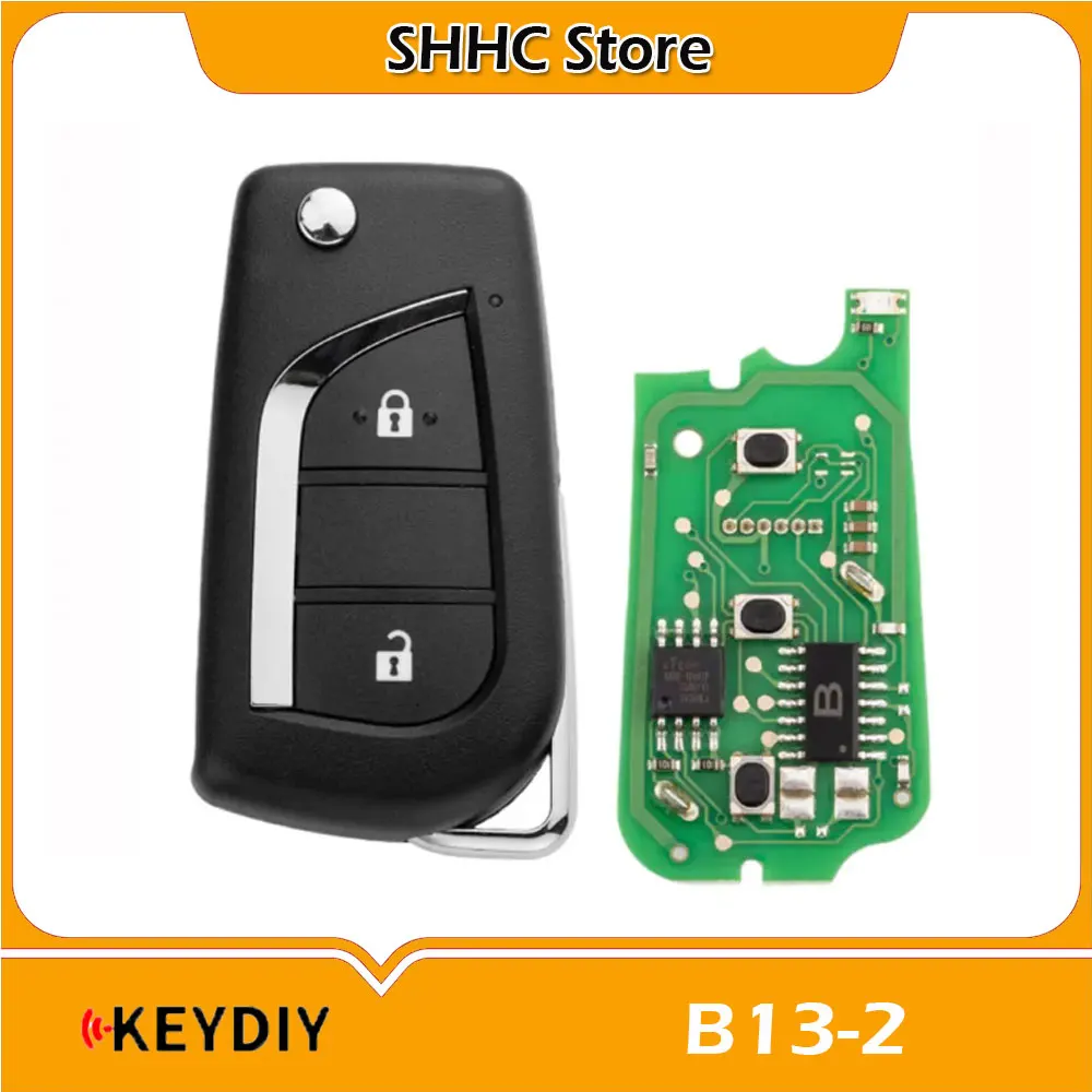 KEYDIY KD B13-2 Universal KD Car Remote Key 2 Buttons for Toyota Type Remote Car Key for KD900 Kd-x2 KD Mini Key Programmer
