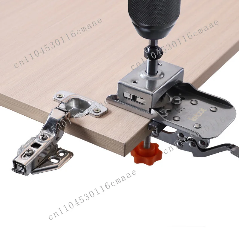 

Suitable for Cabinet Door Hardware Tools Stainless Steel Woodworking Hinge Hole Drilling Fixture