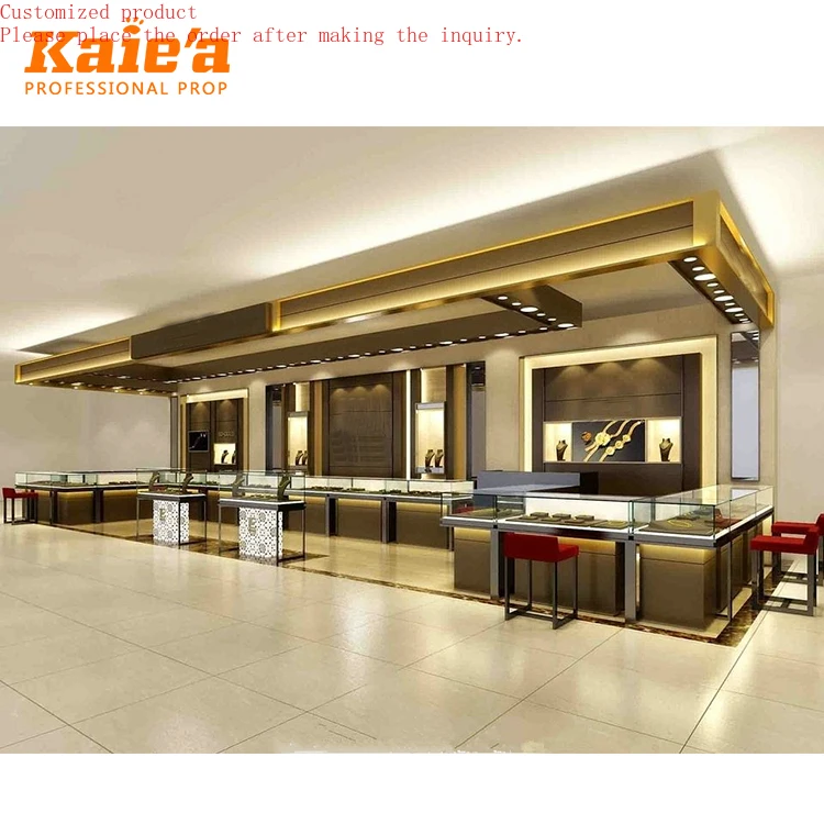 

Retail Jewelry Shop Display Counter Jewelry Display Cabinets Lockable Jewelry Store Display Showcase