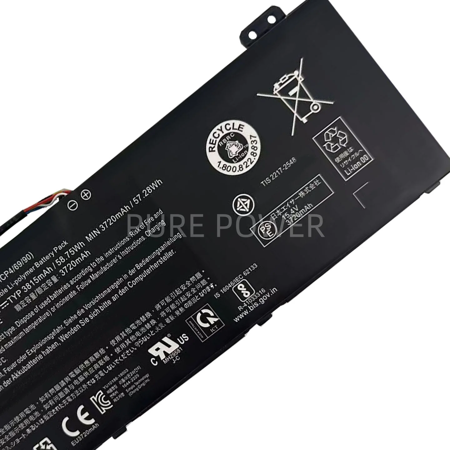 New Laptop Battery AP18E7M 15.4V 58.75WH 3815mAh High Quality For Acer Nitro 5 AN515-54 AN515-55 AN517-51 Nitro AN715-51