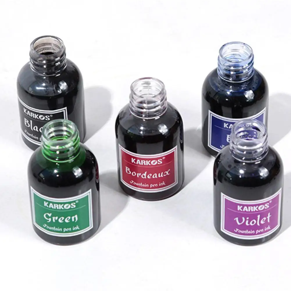 Encre colorée pour stylo plume, recharge d'encre, école de papeterie, calligraphie de haute qualité, stylo plume d'écriture, 30ml, 1 bouteille