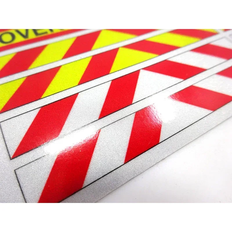 Simulation warning strip Reflective stickers for 1/14 Tamiya RC Truck For scania For man For volvo Car Diy Parts