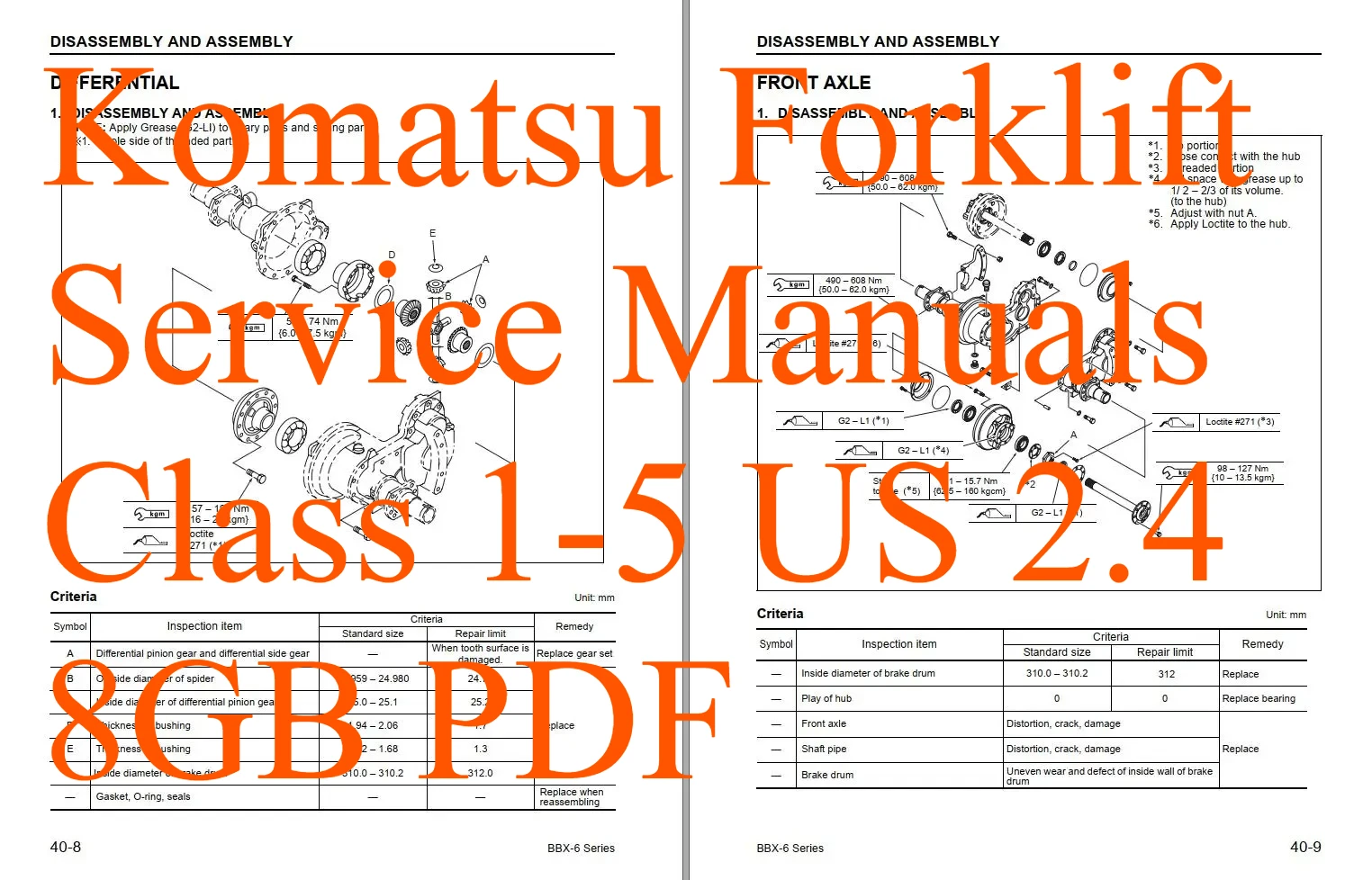 

AutoDVD Komatsu Руководства по обслуживанию вилочных погрузчиков 1-5 США 2,48 ГБ PDF