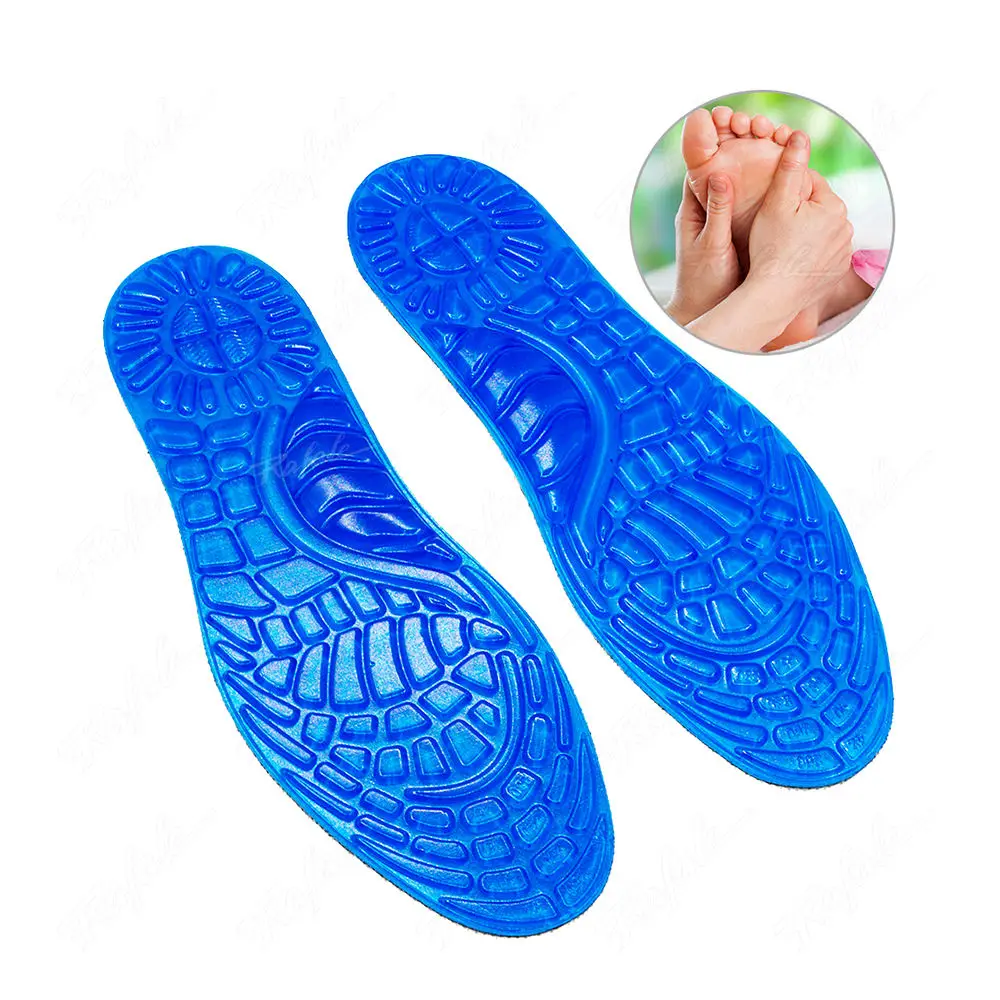 GEL Massage Orthopedic Insole Care Plantar Fasciitis Arch Support High Elasticity Shock-Absorbing Sports Insole