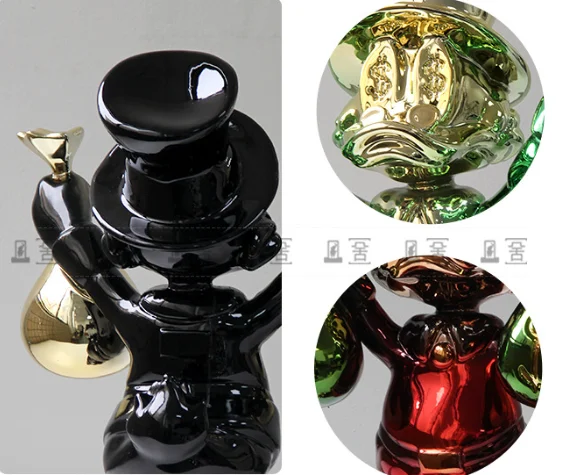 Large Home Decor Soft Decoration Store Restaurant Bar Ornament，Internet Celebrity Money Bag Duck Cartoon Sculpture