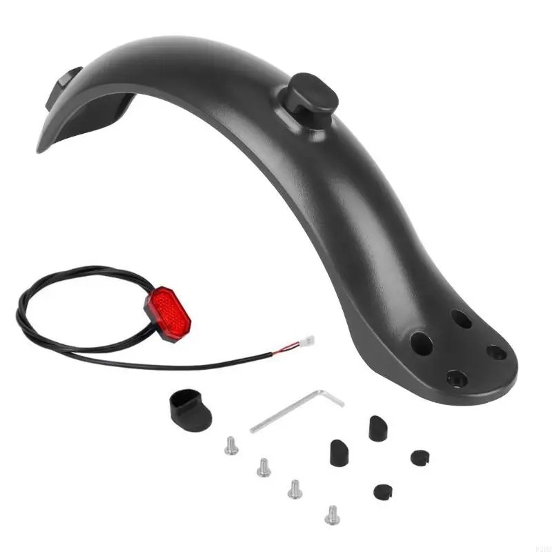 

652F Lightweight Plastic Rear Stylish Streamlined Rear Mudguard for Electric Scooters Protects Against Mud & Water