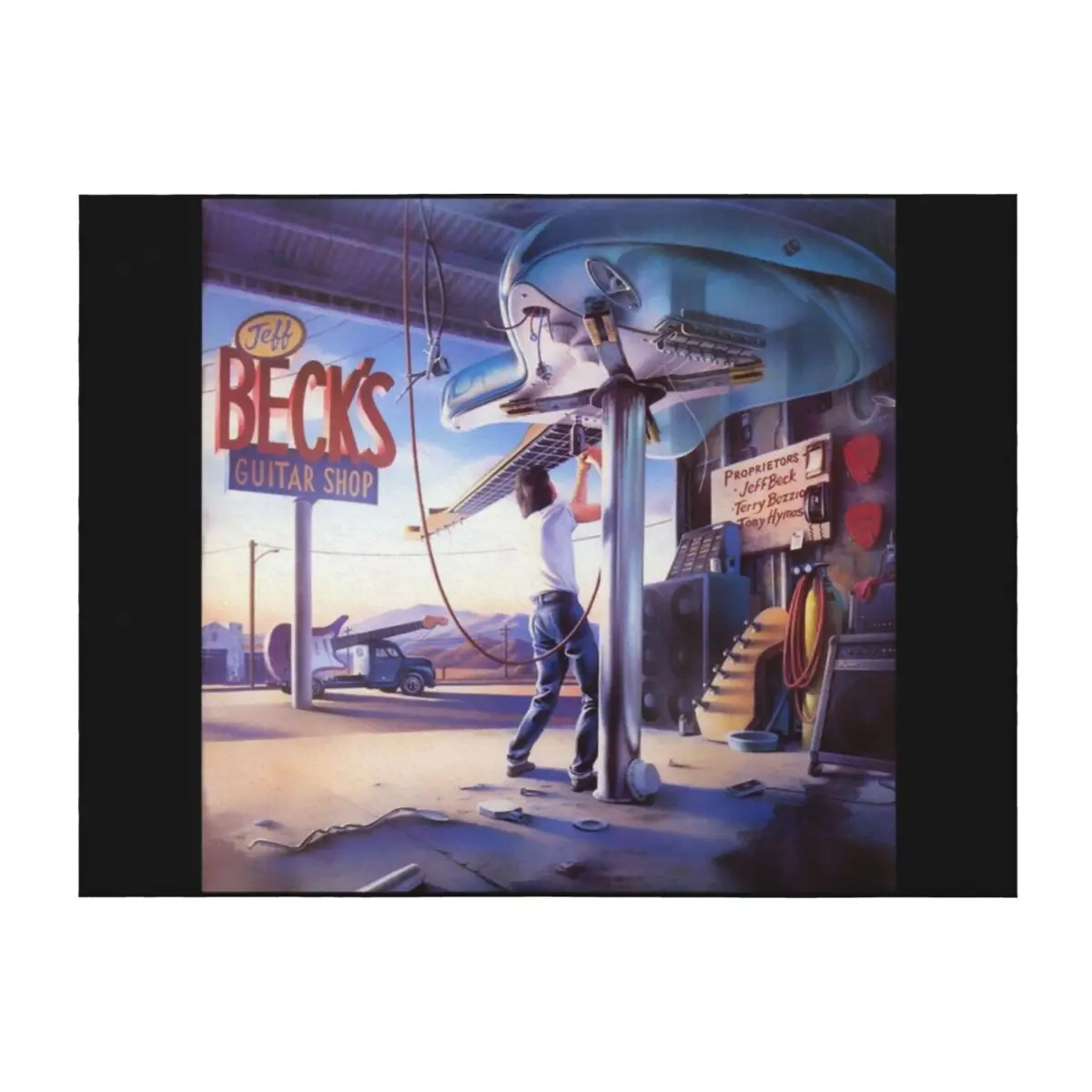 

Jeff beck Jeff becks guitar shop Throw Blanket Camping Nap Retros Soft Blankets
