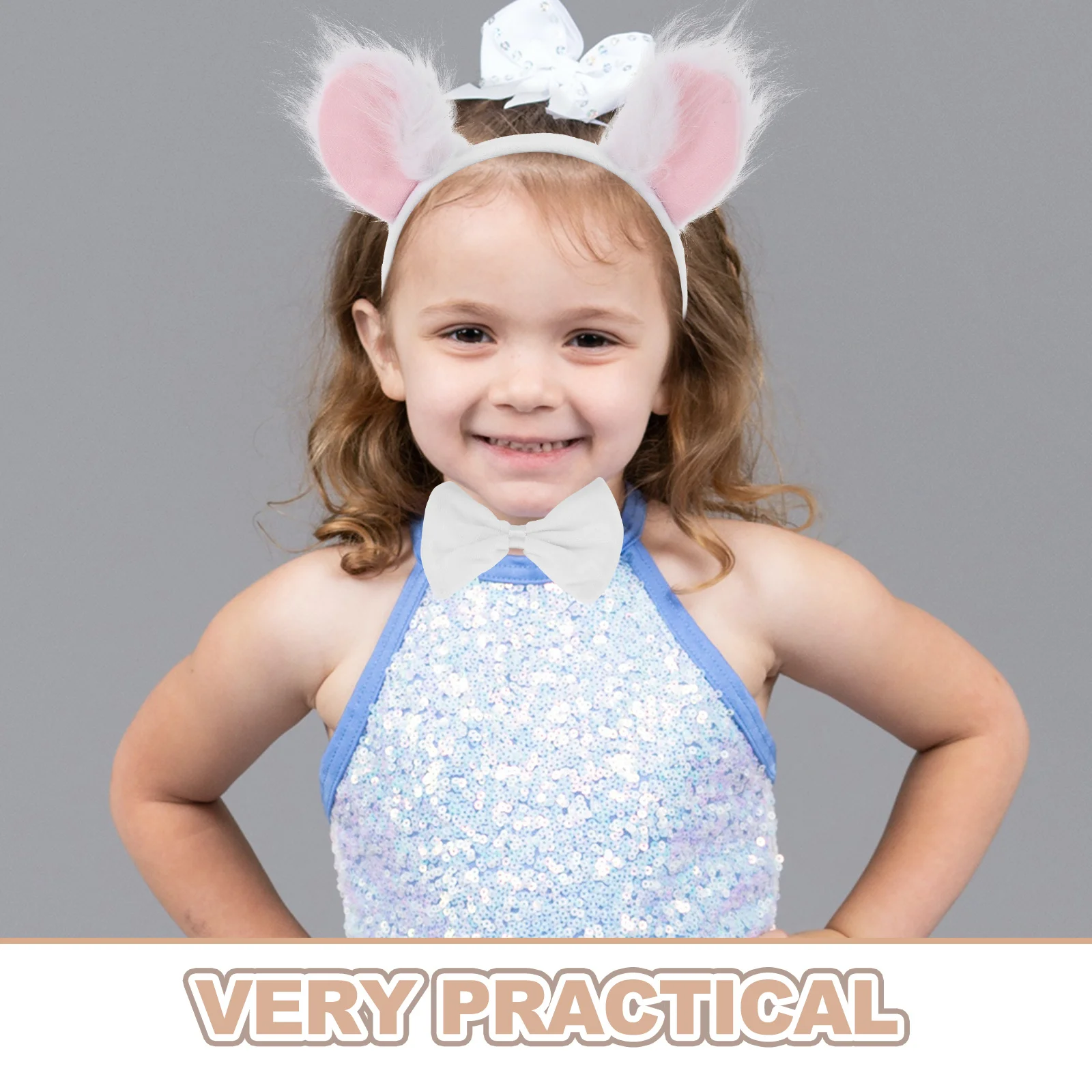 ชุดหูโคอาล่าพร้อมที่คาดผม หาง และโบว์ผูกคอ อุปกรณ์แต่งกายสัตว์ สำหรับแต่งตัวคอสเพลย์ งานฮาโลวีน คริสต์มาส และงานเทศกาลต่างๆ