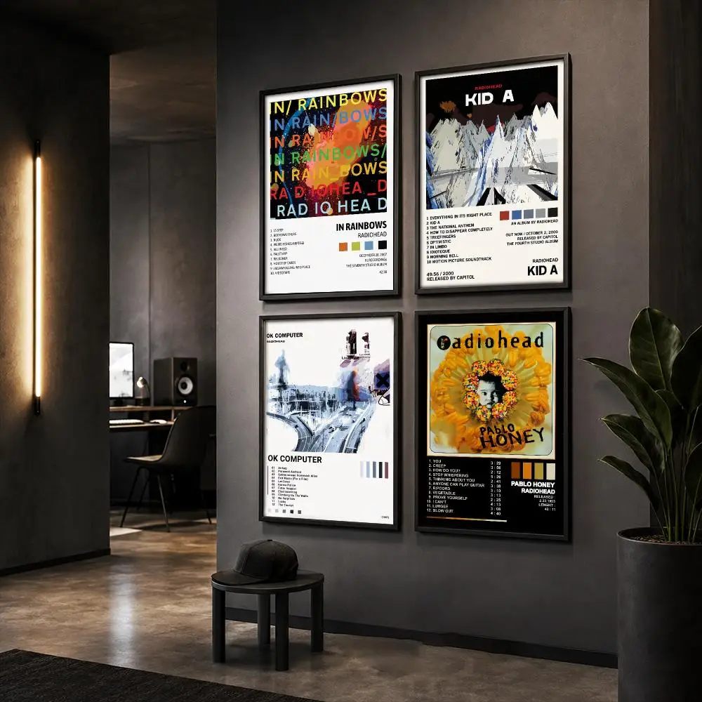 Rock Band R-RadioheadS Music Poster HD Home Wall Stickers House Hallway Living Room Bedroom Bar Office Decor Art Prints