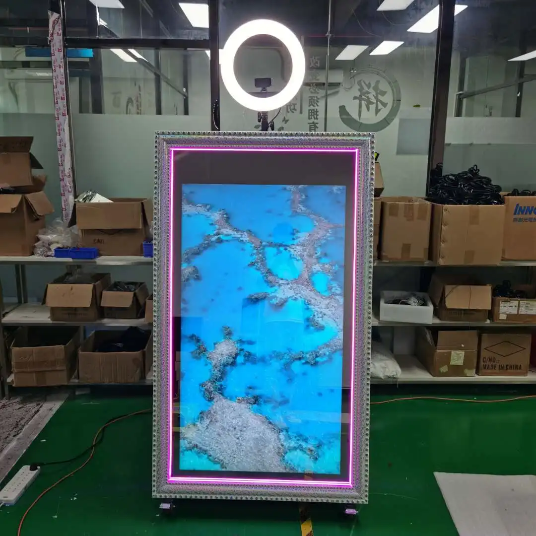 65インチ セルフィーフォトブース マジックミラー フォトブース マジックミラー