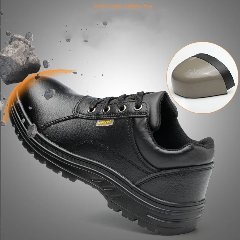 Imagem -02 - Anti-smash Steel Toe Work Shoes dos Homens Anti-slip Anti-stabbing Indestrutível Botas de Segurança para Toda a Temporada