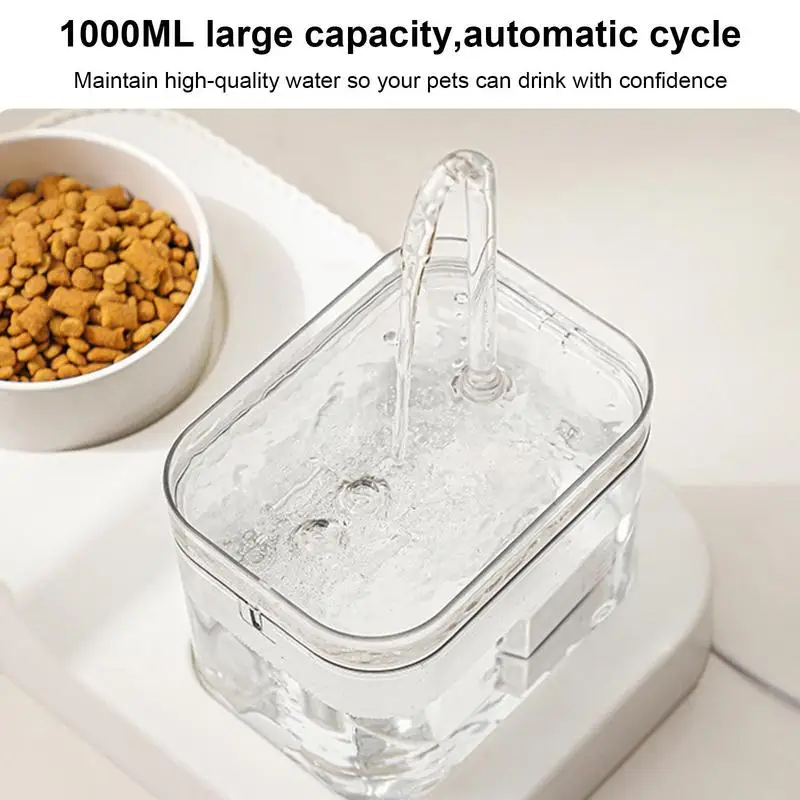 Cat Water And Food Bowls 2 In 1 Cat Food Bowl Set Large Capacity Automatic Cat Water Dispenser For Large Small Dogs Pets Cats