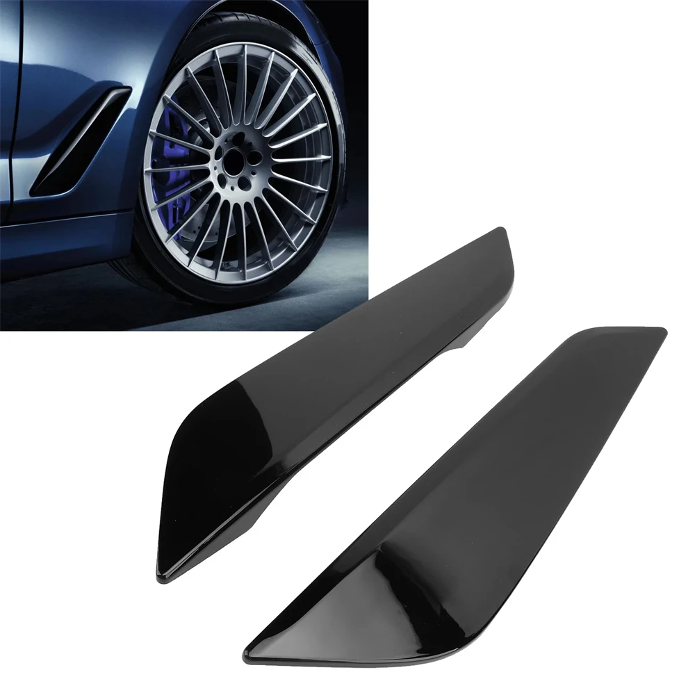 

for 5 Series G30 G31 2017-2023 ​Front Side Air Duct Trim 51747439014 Left Right Black Side Wing Air Outlet Cover