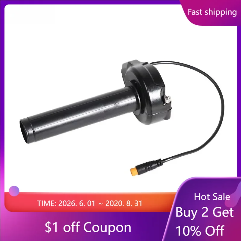 

Electric Bike 3PIN Twist Throttle Handlebar Accelerator M8 Male/Female Plug for OUXI V8 /Fatboy/ Super73 Fat Tire Bike