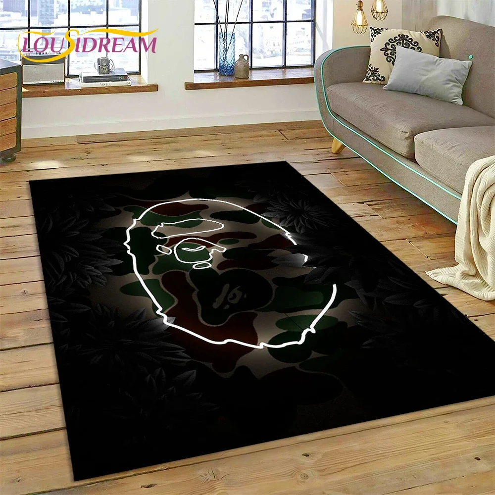 3D Printing B-BAPE Fashion Rug Carpet for Living Room Bedroom Home