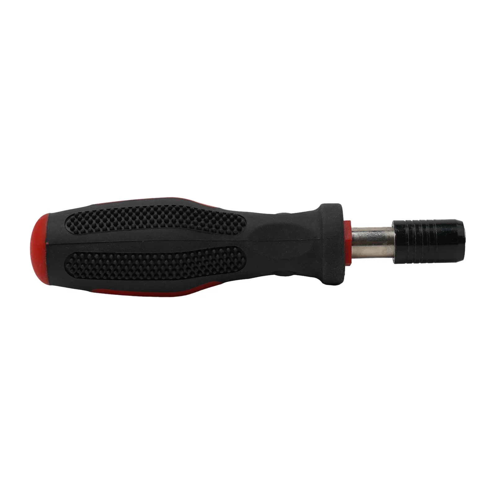 Selflocking Screwdriver Handle Chrome Plated Rubber Non slip Grip Magnetic Connecting Rod Reliable Repair Tool Red Black