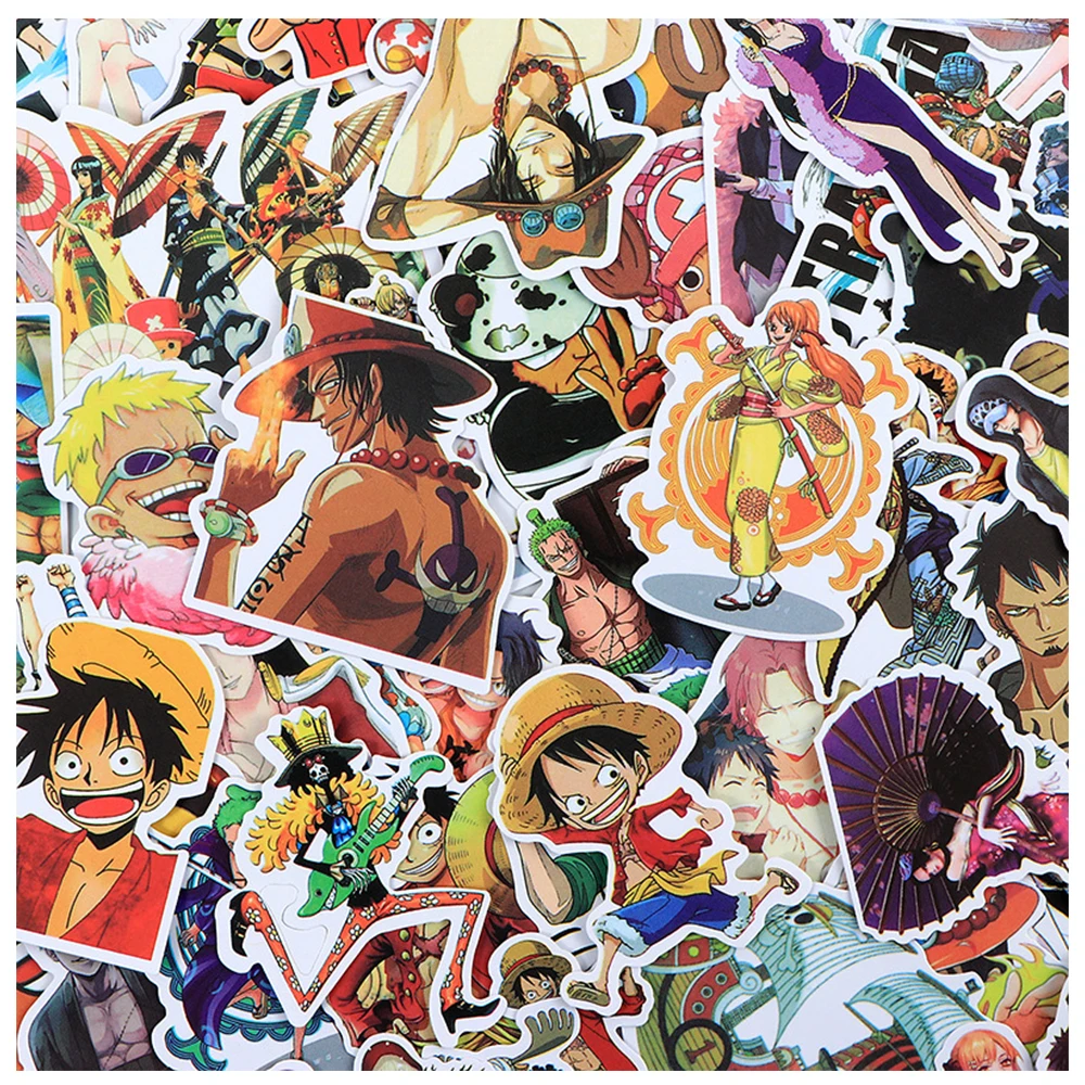 10/30/60/120pcs ONE PIECE Chopper Zoro Luffy Anime Stickers Decals DIY Laptop Skateboard Motorcycle Waterproof Kids Cool Sticker