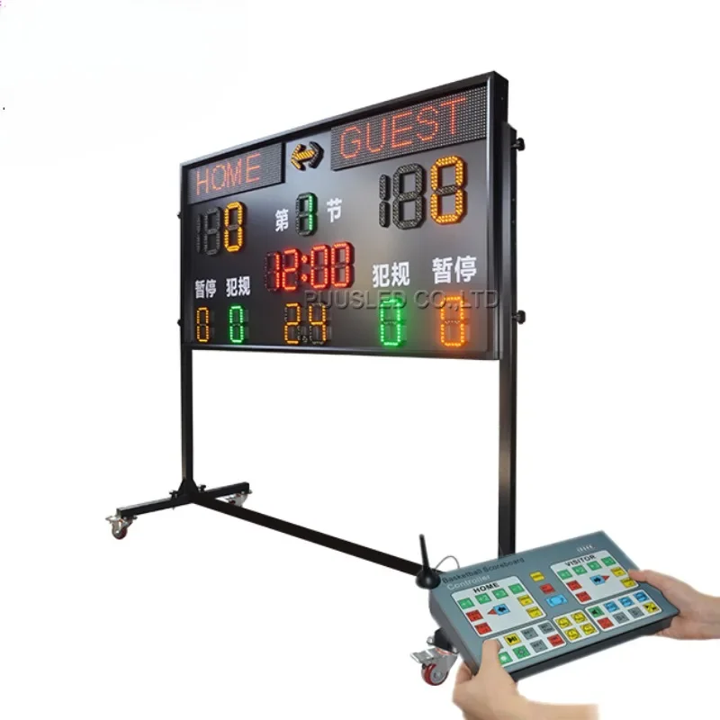 quality basketball score screen digital led professional basketball score screen full set of equipment for basketball games