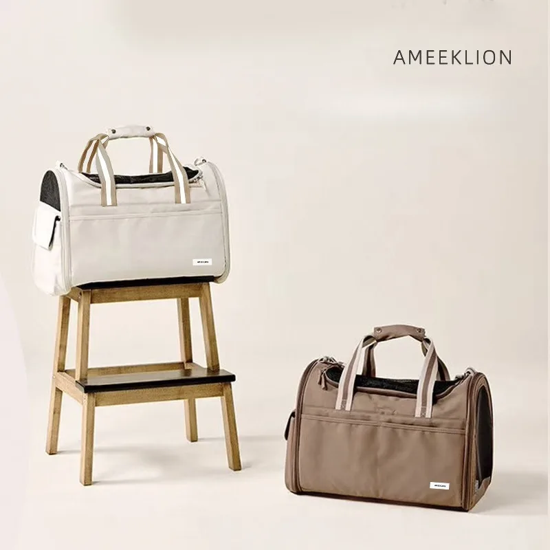 

Summer Breathable Pet Carrier Single Shoulder Handbag Mesh Crossbody Large Capacity Portable Cat Dog Travel Bag Outdoor Supplies