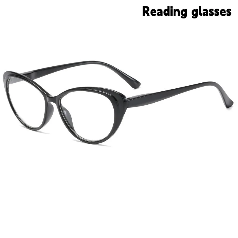 Fashionable Cat-Eye Reading Glasses for European and American Women, Anti-Blue Light Glasses for Middle-Aged and Elderly People