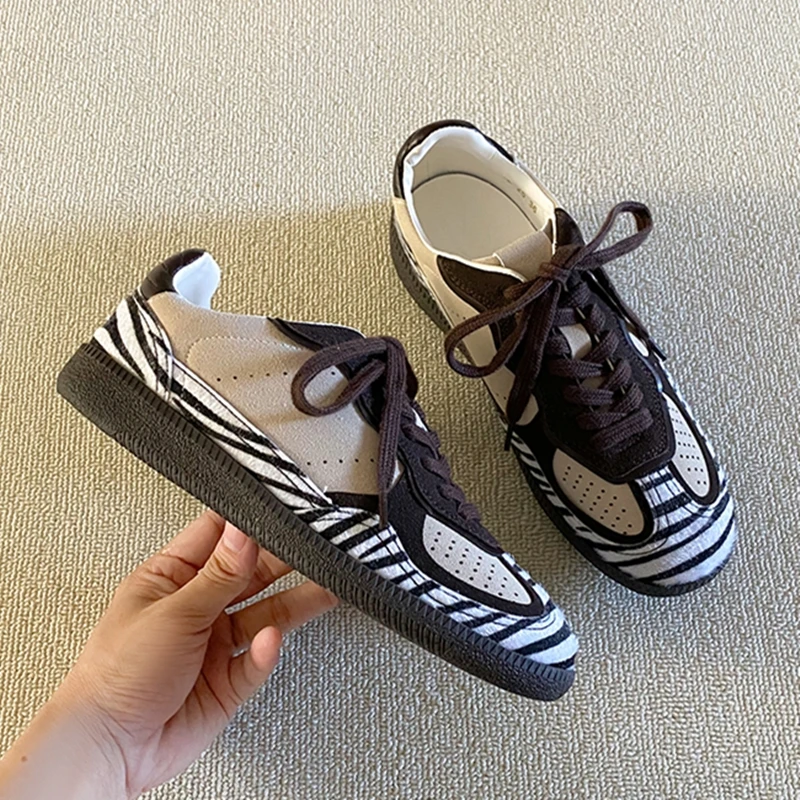 

Новые женские кроссовки в стиле ретро из натуральной кожи, повседневная обувь для женщин, удобные кроссовки для тренировок, дизайнерская обувь, Zapatos Mujer