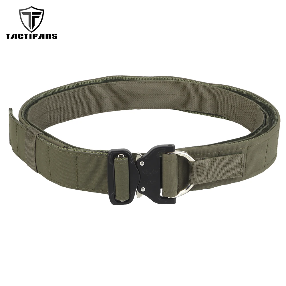 

Tactical Metal Buckle Belt 1.8" Quick Release Contact Operator With G-hook Loop Lined Inner Girdle CS Airsoft Hunting Waistband