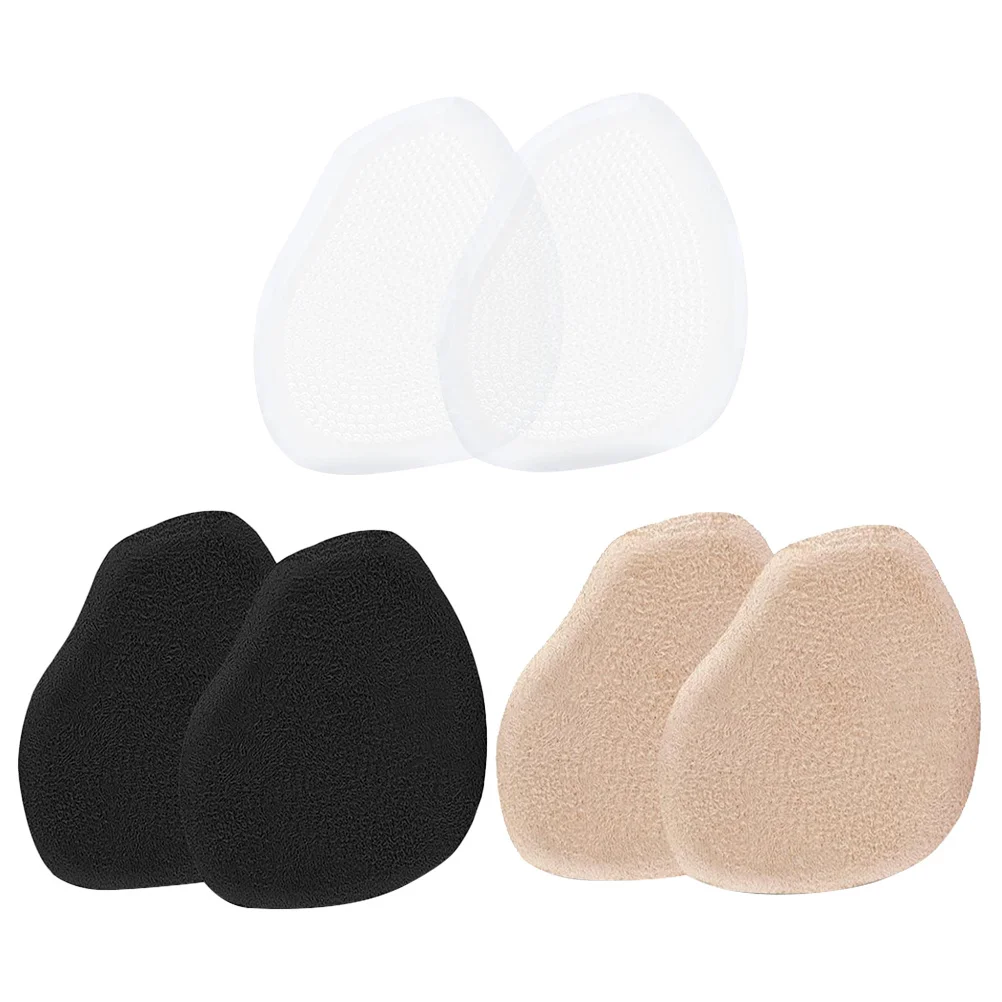 

3Pairs Forefoot Pads High Heel Cushion Breathable Shoe Inserts Soft Non-Slip Insoles Women Foot Support Pads High Heel Cushions