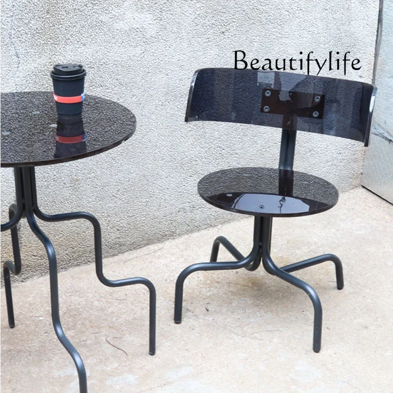 Y Leisure Chair Creative Dining Chair Cafe Outdoor Courtyard Garden Balcony Leisure Table And Chair Combination