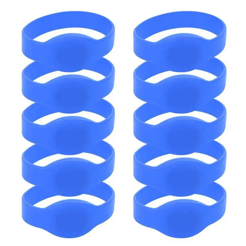 AC57-10Pcs RFID Wristband, 125Khz IP68 ID Card Sauna Card Access Control Wristband For Hotel Swimming Pool Sauna Room