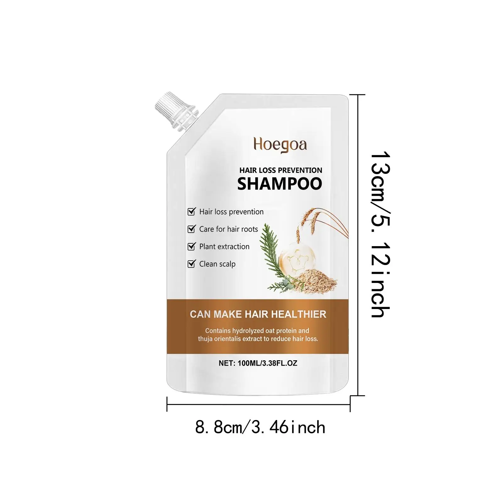 100 مللي شامبو لمنع تساقط الشعر لإصلاح الشعر المجعد التالف للتحكم في سقوط الشعر متعدد الاستخدامات مغذي عميق لفروة الرأس #6